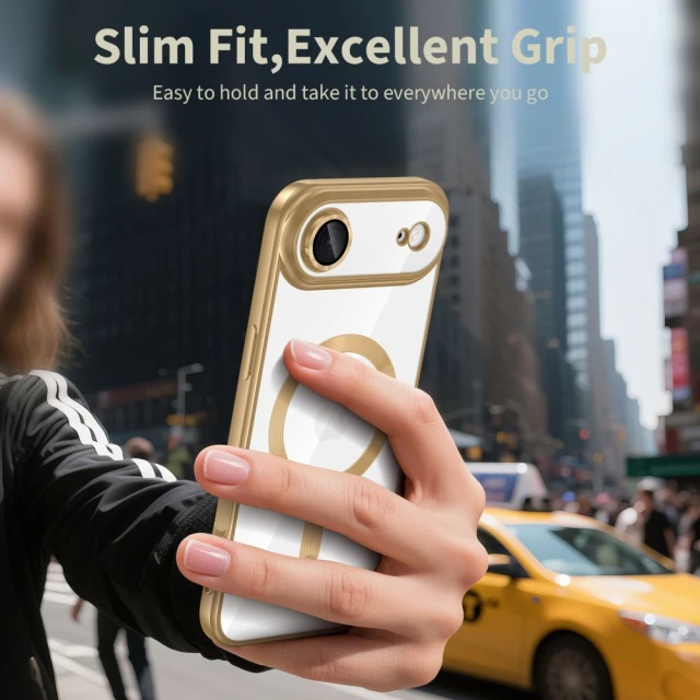 Чохол Tech-Protect MagFlex для iPhone 17 Air Shiny Gold with MagSafe (5906302319701)