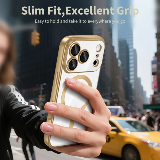 Чехол Tech-Protect MagFlex для iPhone 17 Pro Shiny Gold with MagSafe (5906302319718)