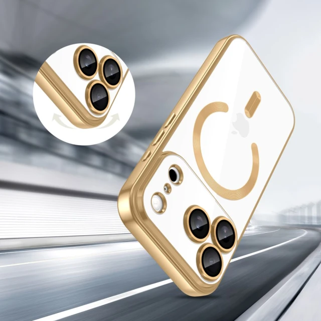 Чехол Tech-Protect MagFlex для iPhone 17 Pro Shiny Gold with MagSafe (5906302319718)