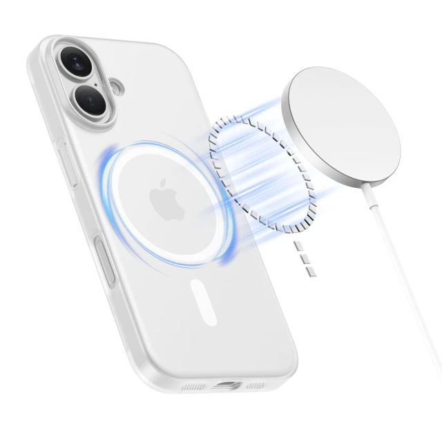 Чохол Tech-Protect MagSlim для iPhone 17 Matte White with MagSafe (5906302319770)