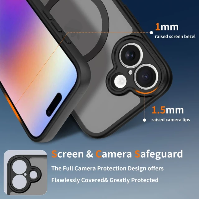 Чехол Tech-Protect BasicMag для iPhone 17 Matte Black with MagSafe (5906302319817)