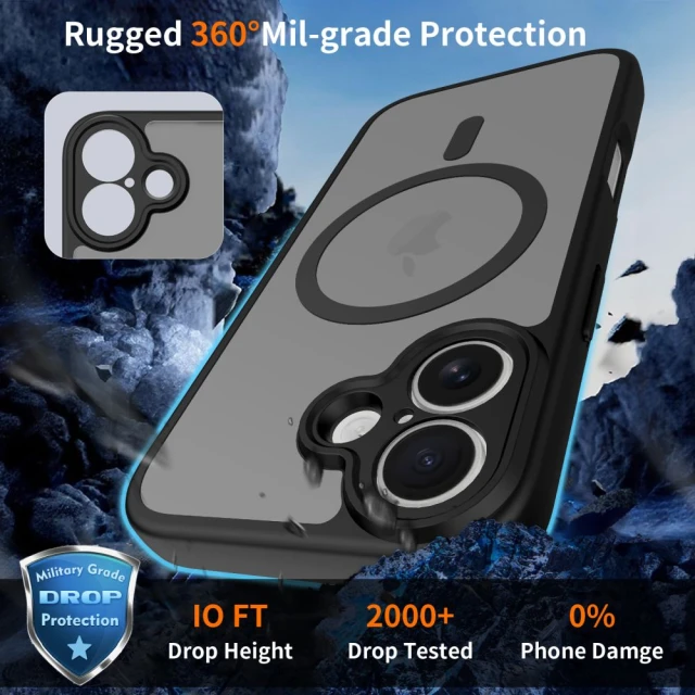 Чехол Tech-Protect BasicMag для iPhone 17 Matte Black with MagSafe (5906302319817)