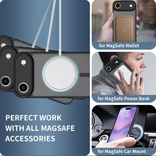 Чехол Tech-Protect BasicMag для iPhone 17 Air Matte Black with MagSafe (5906302319824)