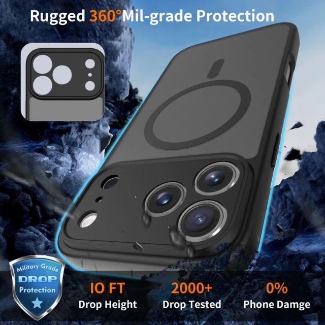 Чохол Tech-Protect BasicMag для iPhone 17 Pro Max Matte Black with MagSafe (5906302319848)