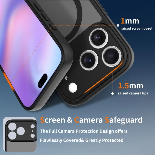 Чохол Tech-Protect BasicMag для iPhone 17 Pro Max Matte Black with MagSafe (5906302319848)