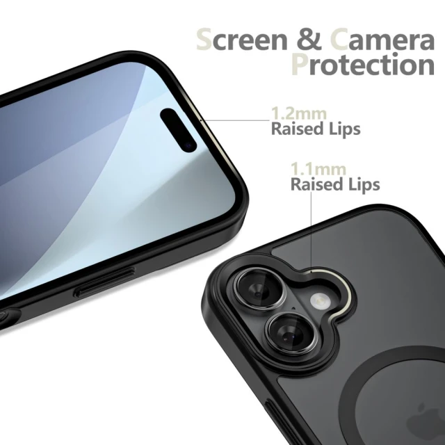 Чохол Tech-Protect MagMat для iPhone 17 Matte Black with MagSafe (5906302319855)