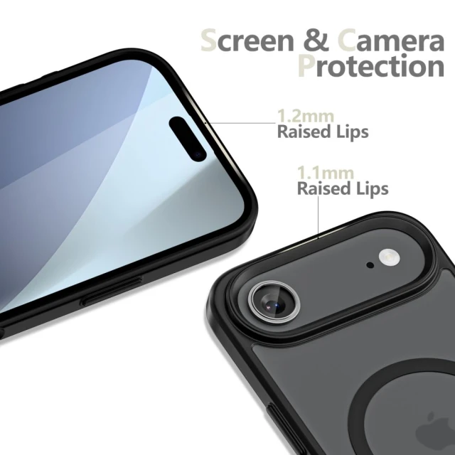 Чохол Tech-Protect MagMat для iPhone 17 Air Matte Black with MagSafe (5906302319862)