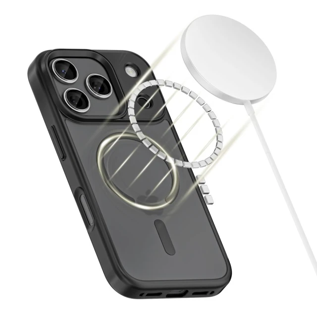 Чохол Tech-Protect MagMat для iPhone 17 Pro Matte Black with MagSafe (5906302319879)