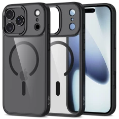 Чехол Tech-Protect MagMat для iPhone 17 Pro Black Clear with MagSafe (5906302319916)
