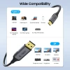 Кабель Tech-Protect UltraBoost USB-C to DisplayPort 1.4 8K 60Hz 1.8 m Black (5906302321780)