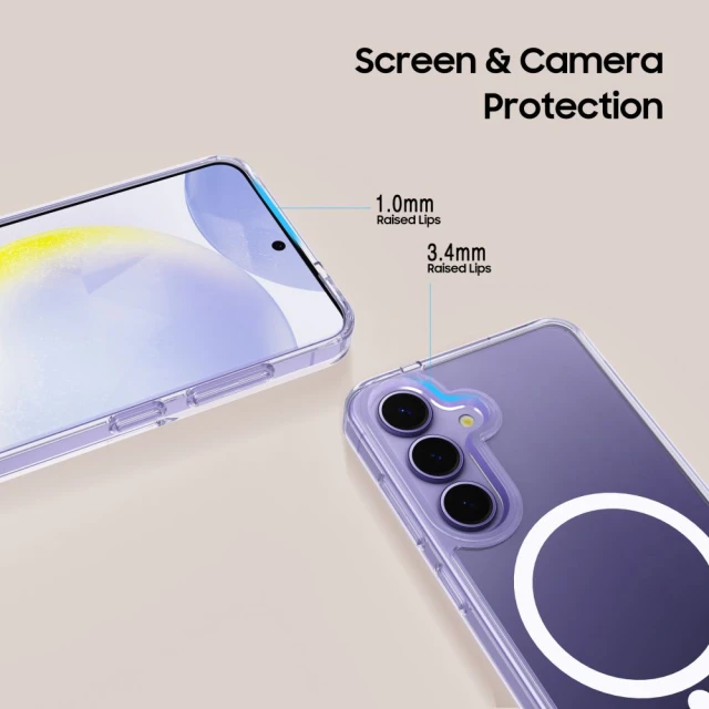 Чохол Tech-Protect Flexair Hybrid для Samsung Galaxy S25 (S931) Clear with MagSafe (5906302322077)