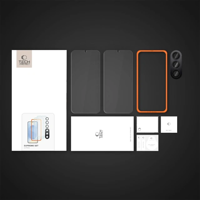 Захисний комплект Tech-Protect Supreme Set для Samsung Galaxy S25 Plus (S936) (3 pack) Clear (5906302322220)