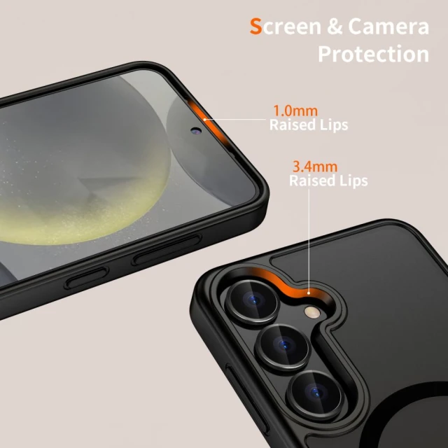 Чохол Tech-Protect MagMat для Samsung Galaxy S25 Plus (S936) Matte Black with MagSafe (5906302322268)