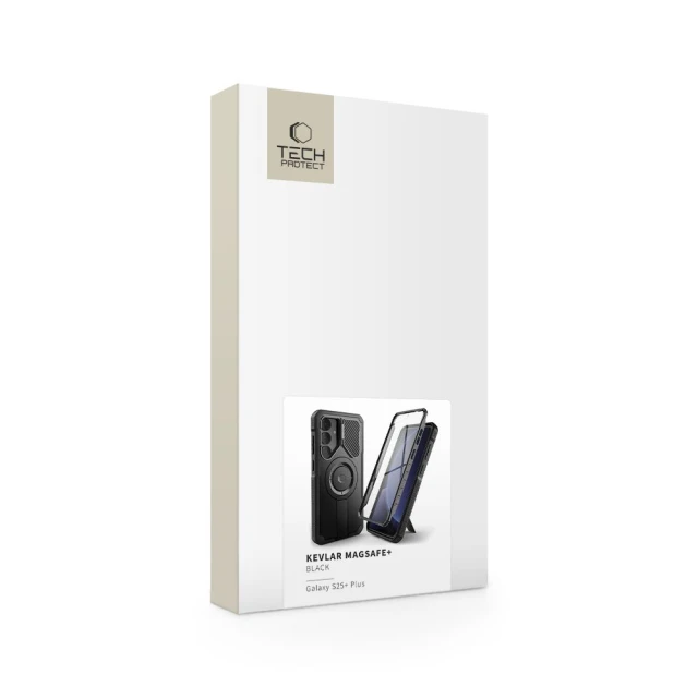 Чохол Tech-Protect Kevlar для Samsung Galaxy S25 Plus (S936) Black with MagSafe (5906302322275)