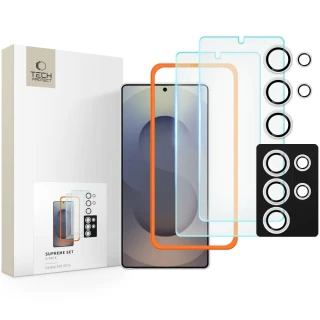 Захисний комплект Tech-Protect Supreme Set для Samsung Galaxy S25 Ultra (S938) (3 pack) Clear (5906302322343)