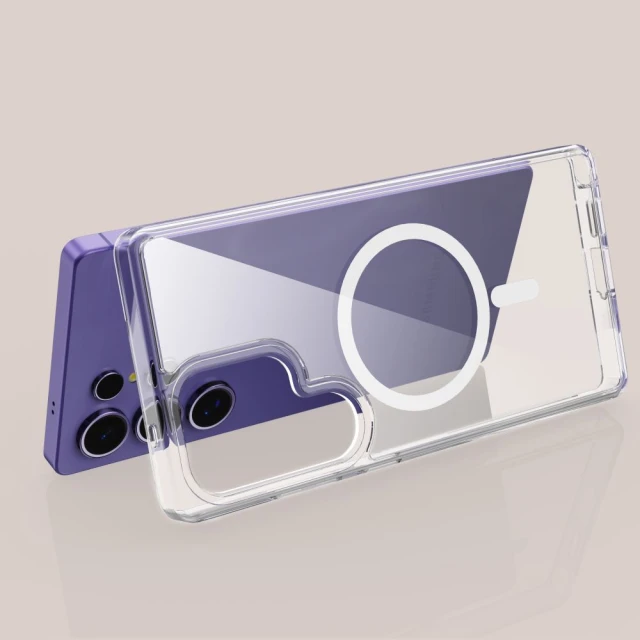 Чохол Tech-Protect Flexair Hybrid для Samsung Galaxy S25 Ultra (S938) Clear with MagSafe (5906302322367)
