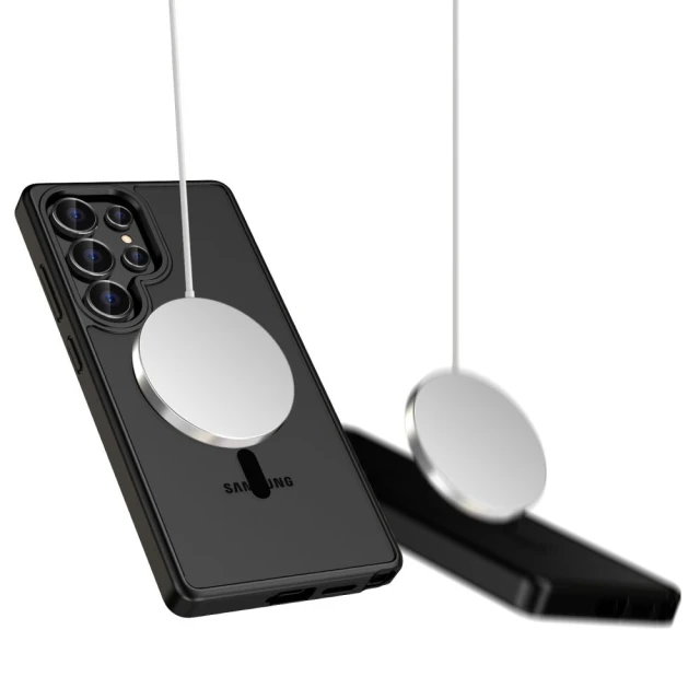 Чохол Tech-Protect MagMat для Samsung Galaxy S25 Ultra (S938) Matte Black with MagSafe (5906302322381)