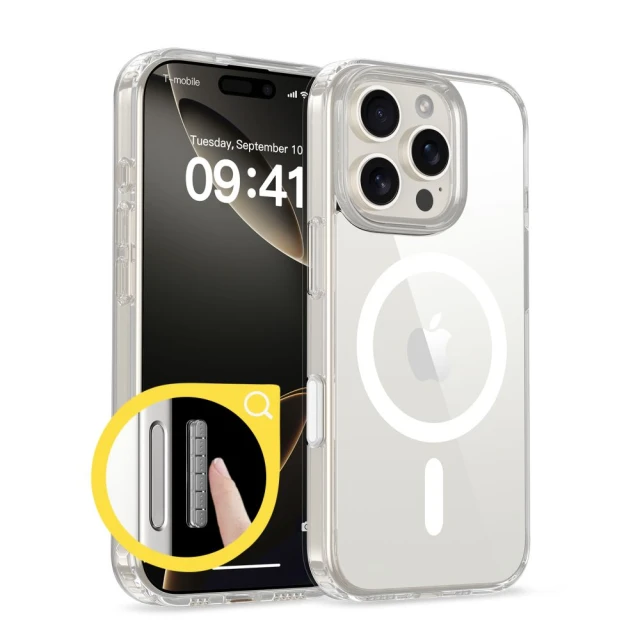 Чохол Tech-Protect Flexair Hybrid CC для iPhone 16 Pro Clear with MagSafe (5906302322688)