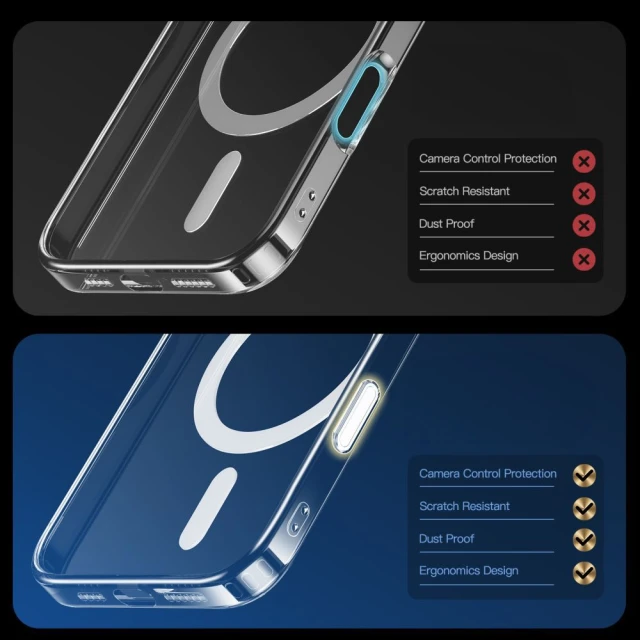 Чохол Tech-Protect Flexair Hybrid CC для iPhone 16 Pro Clear with MagSafe (5906302322688)