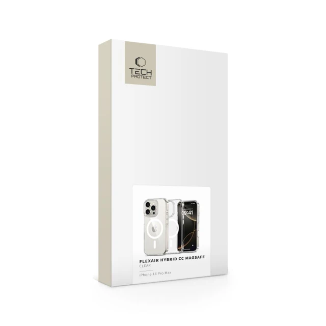 Чохол Tech-Protect Flexair Hybrid CC для iPhone 16 Pro Max Clear with MagSafe (5906302322695)