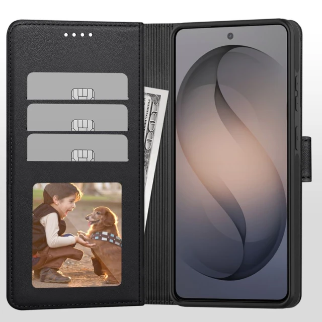 Чехол Tech-Protect Wallet для Samsung Galaxy S26 Matte Black with MagSafe (5906302322794)