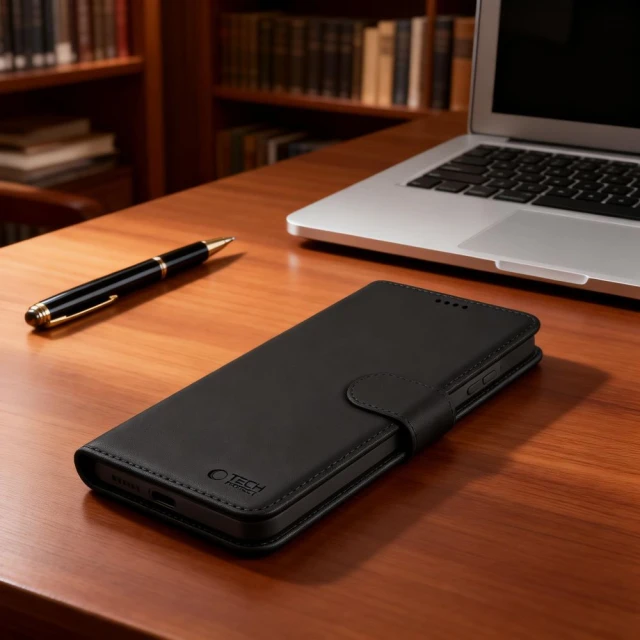 Чехол Tech-Protect Wallet для Samsung Galaxy S26 Matte Black with MagSafe (5906302322794)