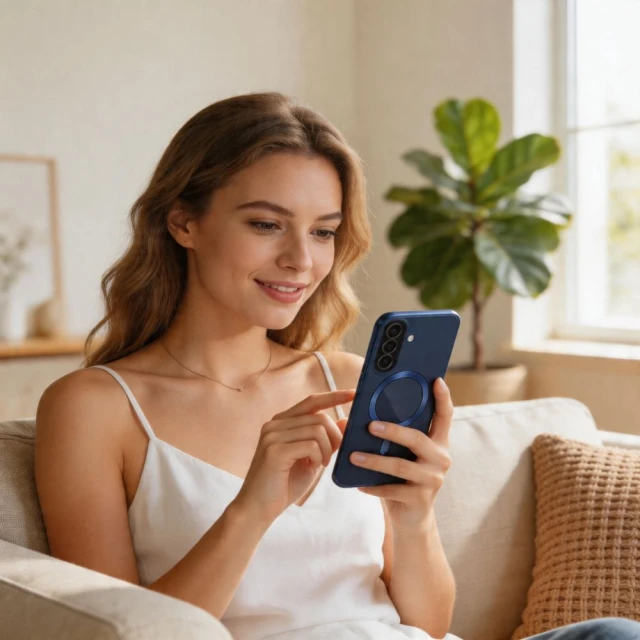 Чохол Tech-Protect MagFlex для Samsung Galaxy A57 5G Navy Blue with MagSafe (5906302322862)