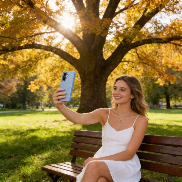 Чехол Tech-Protect MagMat для Samsung Galaxy A57 5G Matte Icyblue with MagSafe (5906302322909)