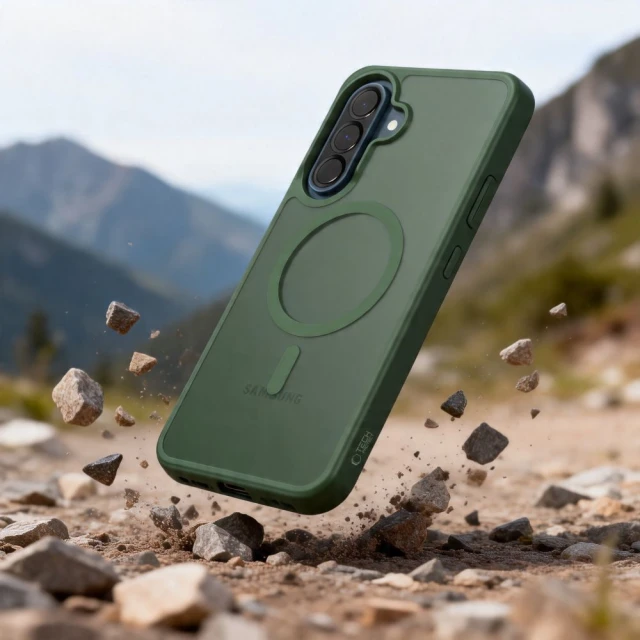 Чохол Tech-Protect MagMat для Samsung Galaxy A36 / A56 / A37 5G Matte Green with MagSafe (5906302322930)