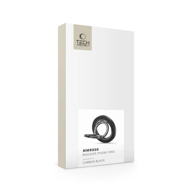 Кольцо-держатель Tech-Protect MMR800 Magnetic MagSafe Phone Ring Black with MagSafe (5906302323159)