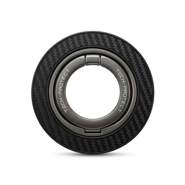 Кольцо-держатель Tech-Protect MMR800 Magnetic MagSafe Phone Ring Black with MagSafe (5906302323159)