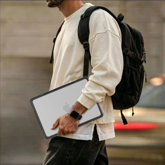 Чохол Tech-Protect Velar для MacBook Neo 13 2026 Black/Matte Clear (5906302323319)