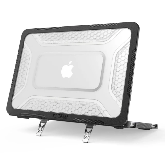 Чохол Tech-Protect Kevlar Pro для MacBook Neo 13 2026 Matte Black/Clear (5906302323326)