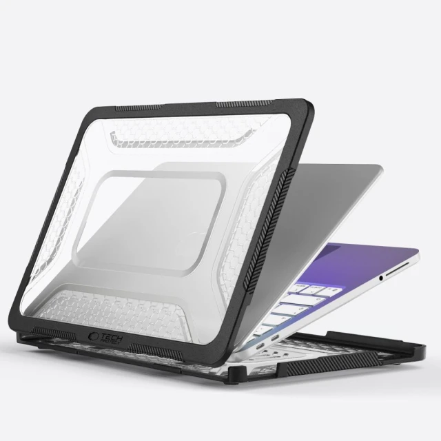Чохол Tech-Protect Kevlar Pro для MacBook Neo 13 2026 Matte Black/Clear (5906302323326)