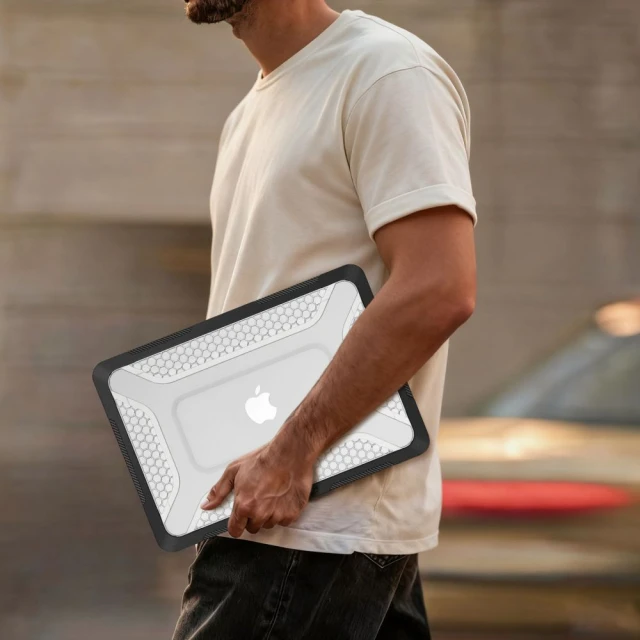 Чохол Tech-Protect Kevlar Pro для MacBook Neo 13 2026 Matte Black/Clear (5906302323326)