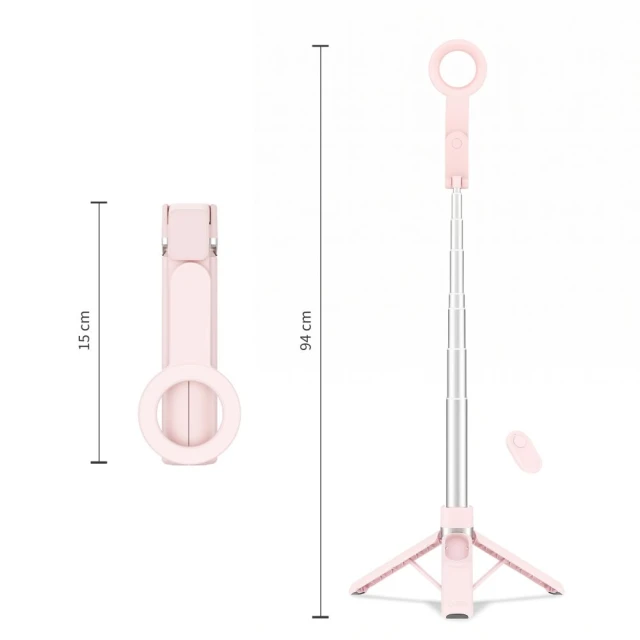 Штатив Tech-Protect L11S Bluetooth Pink with MagSafe (5906302323401)