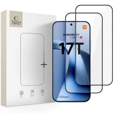 Защитное стекло Tech-Protect Glass Fit Plus для Xiaomi 17T Black (2 pack) (5906302323456)