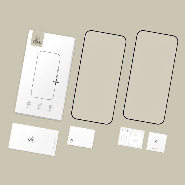 Захисне скло Tech-Protect Glass Fit Plus для Xiaomi 17T Black (2 pack) (5906302323456)