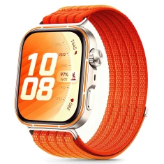 Ремінець Tech-Protect Nylon для Huawei Watch Fit 3 / 4 / 4 Pro / 5 / 5 Pro Orange (5906302323654)