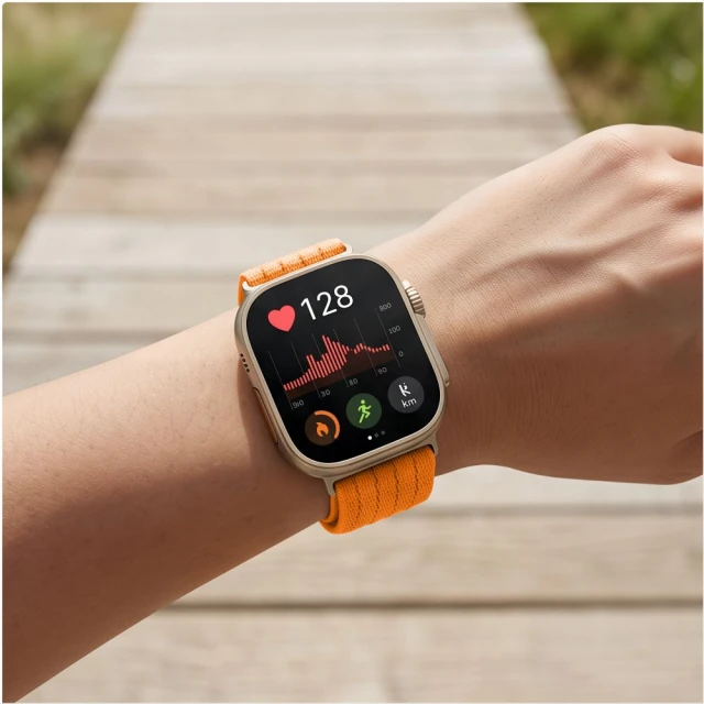 Ремінець Tech-Protect Nylon для Huawei Watch Fit 3 / 4 / 4 Pro / 5 / 5 Pro Orange (5906302323654)