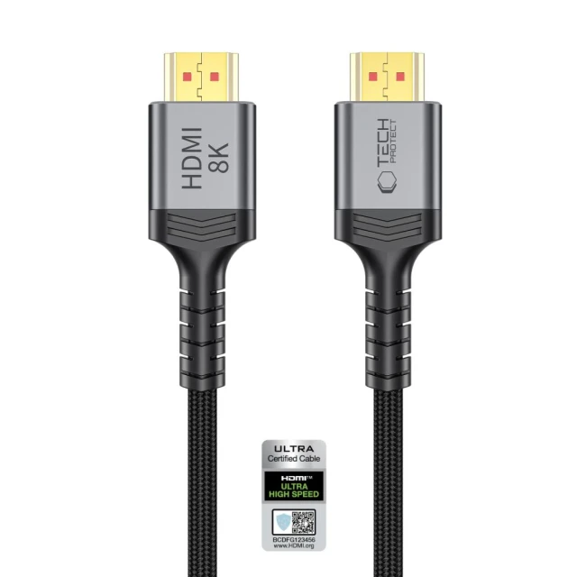 Кабель Tech-Protect UltraBoost HDMI 2.1 4K 120Hz / 8K 60Hz 300cm Black (5906302323692)