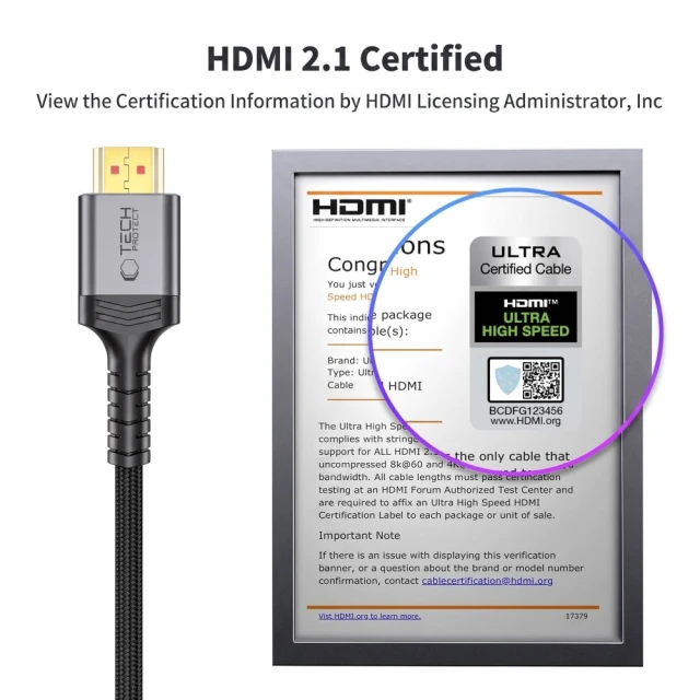 Кабель Tech-Protect UltraBoost HDMI 2.1 4K 120Hz / 8K 60Hz 300cm Black (5906302323692)