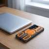 Чохол Tech-Protect MagBlast для Samsung Galaxy S26 Ultra Black/Orange with MagSafe (5906302323746)