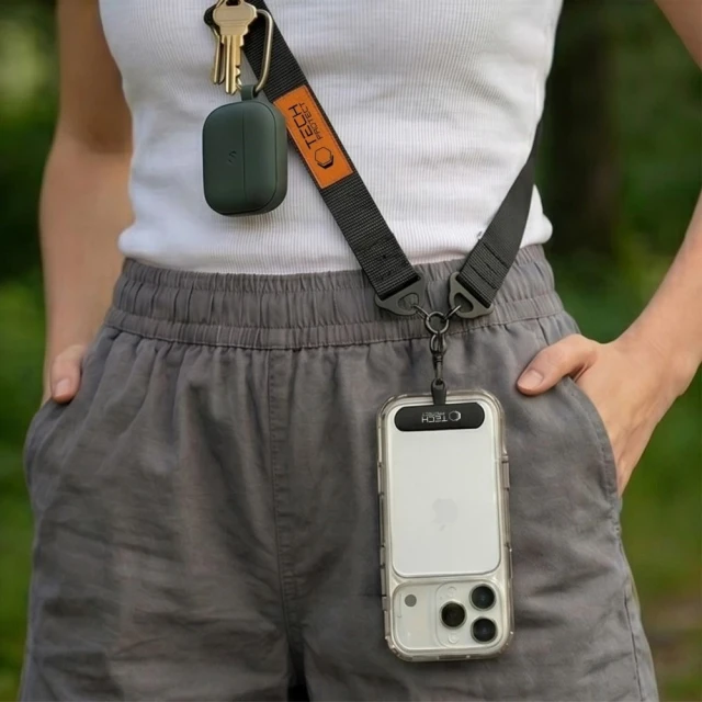 Чохол Tech-Protect C9S Rope Crossbody Black/Orange (5906302323753)