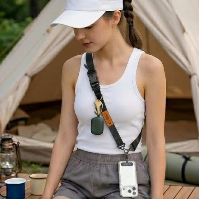 Чохол Tech-Protect C9S Rope Crossbody Black/Orange (5906302323753)