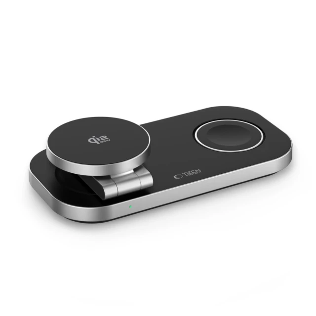 Бездротова зарядка Tech-Protect A52 3in1 Magnetic 25W Qi2.2 Black with MagSafe (5906302323807)