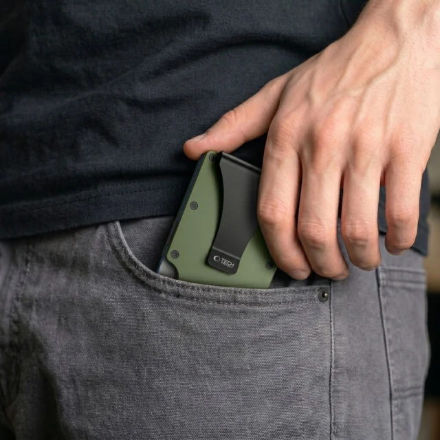 Гаманець Tech-Protect Thorn RFID Card Wallet Green (5906302323814)