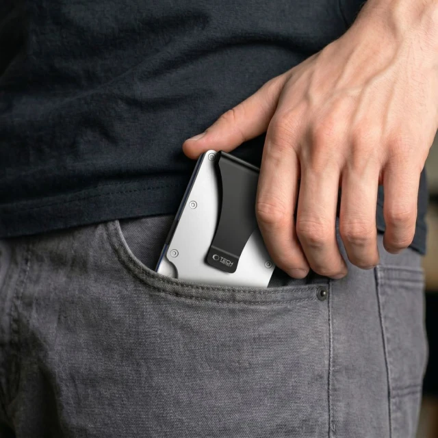 Гаманець Tech-Protect Thorn RFID Card Wallet Silver (5906302323821)