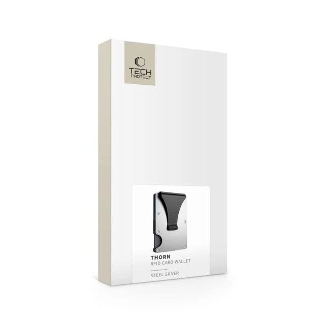 Гаманець Tech-Protect Thorn RFID Card Wallet Silver (5906302323821)