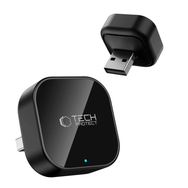 Адаптер Tech-Protect Ultraboost CA01 Apple CarPlay / Android Auto USB Bluetooth 5.4 Black (5906302323876)